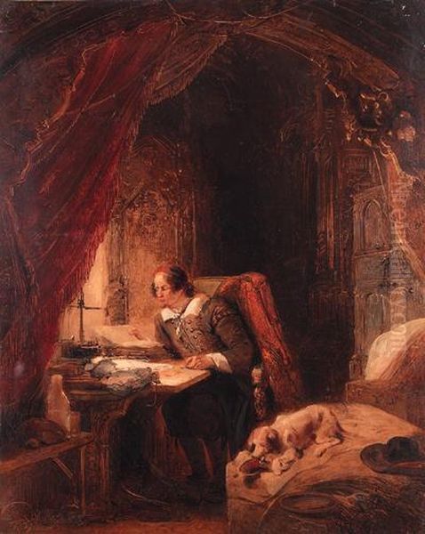 Hugo De Groot In His Study, Slot Loevensteijn - view 1