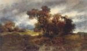 Landscape With An Approaching Storm by Remigius Adriannus van Haanen