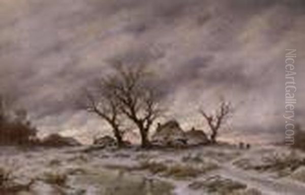 Winter Landscapein The Evening Light - view 1