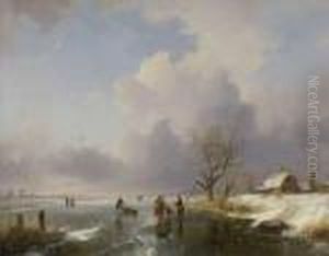 Eisvergnugen. by Remigius Adriannus van Haanen