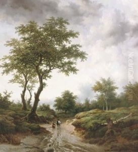 On The Way To The Village by Remigius Adriannus van Haanen