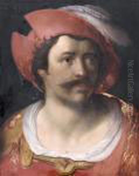 Portrait D'homme Au Chapeau De Plumes - view 1