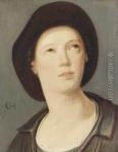Portrat Eines Jungen Herrn. by Cornelis Cornelisz Van Haarlem