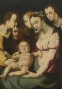 Maria Mit Dem Kind by Cornelis Cornelisz Van Haarlem