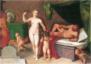 Mars And Venus by Cornelis Cornelisz Van Haarlem