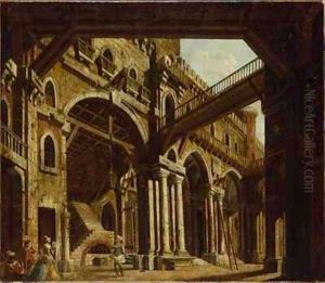 Stage Design for Act III of the Opera Montezuma