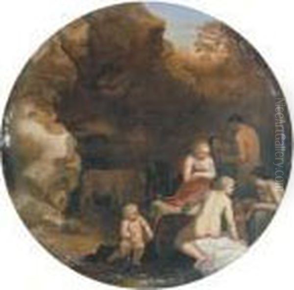Nymphs And Satyrs In A Grotto - view 1