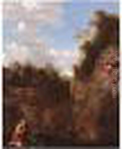 An Italianate Landscape With Saint Jerome At Prayer - view 1