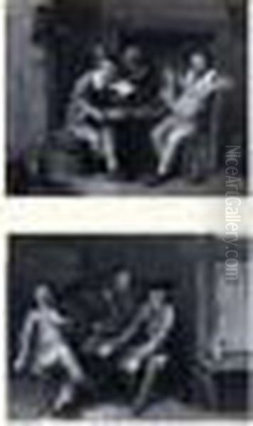 Personnage Lisant Une Lettre Dans Un Interieur D'auberge - view 1