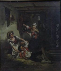 Playing In The Hay by Alexis van Hamme
