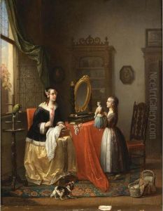 Playing With The Doll by Alexis van Hamme