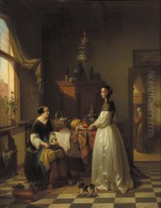 Preparations For Diner by Alexis van Hamme