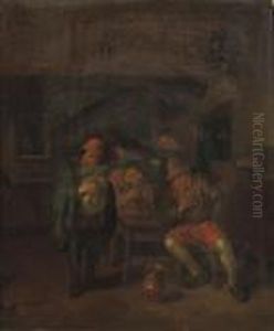 Peasants Making Music In A Tavern by Maarten Van Heemskerck