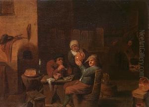 Peasants In A Cottage Interior - view 1