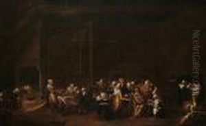 A Tavern Interior by Maarten Van Heemskerck