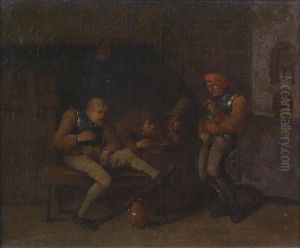 Scene D'auberge by Egbert Van Heemskerck