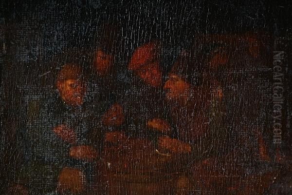 Peasants Playing Cards In A Tavern - view 1