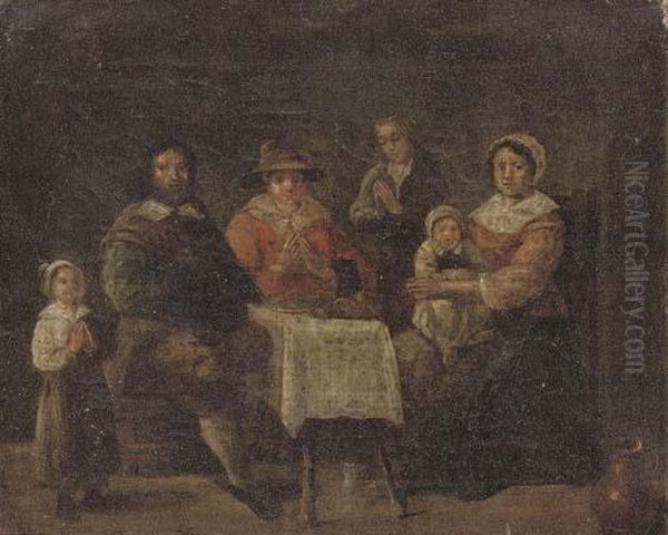 Boars Smoking And Drinking In A Tavern - view 1