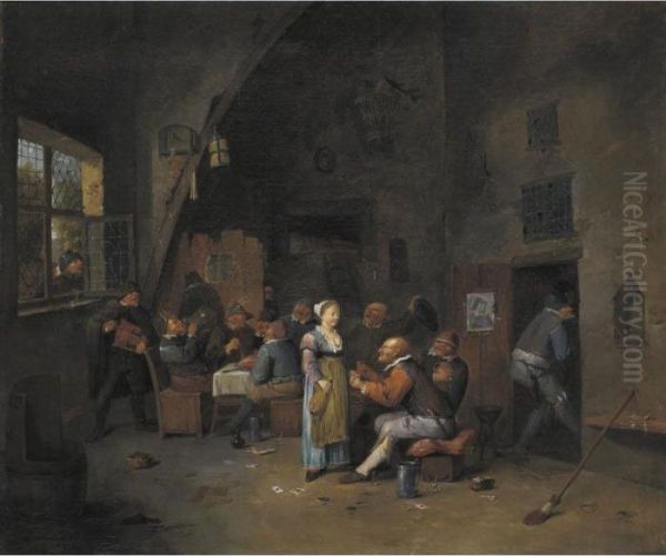 Boors Carousing And Eating In A Tavern - view 1