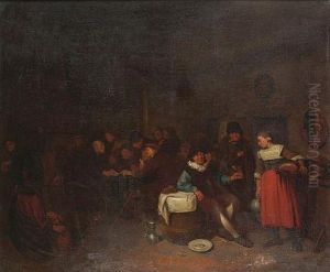Tavern Interior by Egbert Van Heemskerck