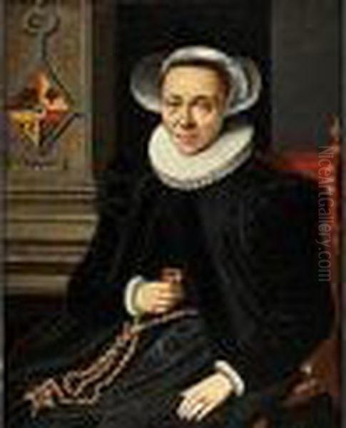 Portrait Einer Hollandischen Burgersfrau Mit Halskrause - view 1