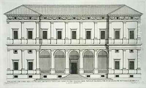 Palazzo Chigi on the Lungara Rome - view 1