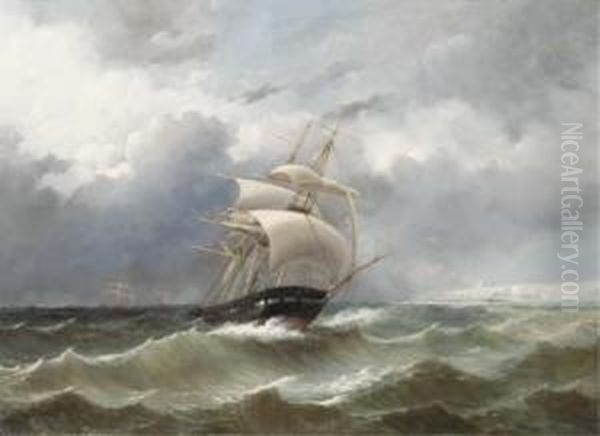 The Return Of The Squadron Of
Prince Hendrik Of The Netherlands By The English Coast In 1847 - view 1