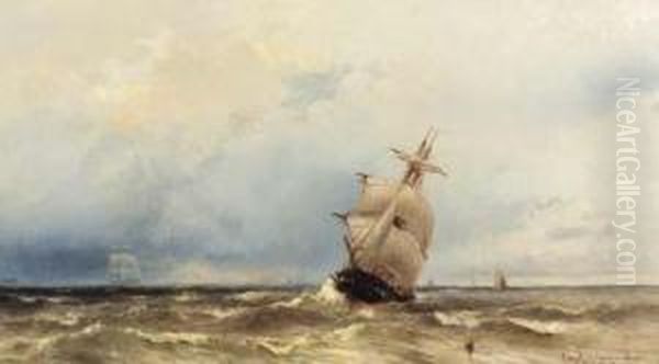 Shipping On A Rough Sea - view 1