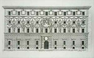 Palazzo Capodiferro Rome by Pietro or Falda, G.B. Ferrerio