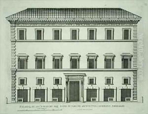 Palazzo of the Fonseca family Rome by Pietro or Falda, G.B. Ferrerio