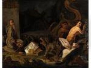 Versuchung Des Heiligen Antonius by Matheus van Helmont