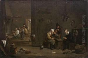 The Cardplayers by Matheus van Helmont