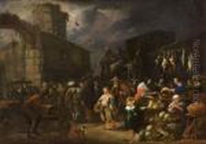< Scene De Marche>. by Matheus van Helmont