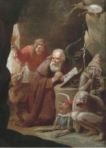 The Temptation Of Saint Anthony by Matheus van Helmont