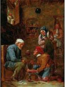 Le Pedicure by Matheus van Helmont
