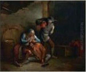 L'epouilleuse by Matheus van Helmont