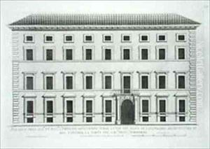 Palazzo Giustiniani Rome by Pietro or Falda, G.B. Ferrerio