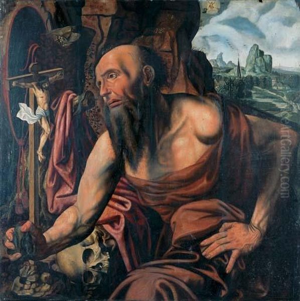 The Penitent Saint Jerome In A Cave - view 1