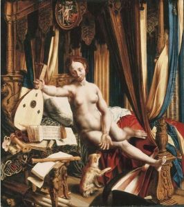 An Allegory Of Love And Music by Jan Sanders Van Hemessen