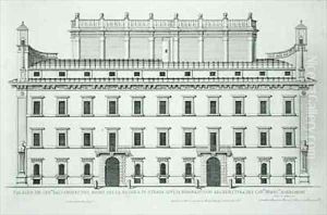 Palazzo Falconieri Rome by Pietro or Falda, G.B. Ferrerio