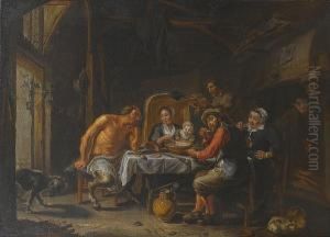 The Satyr And The Peasant by Willem van, the Elder Herp