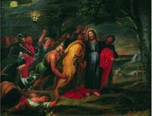 L'arrestation Du Christ by Willem van, the Elder Herp