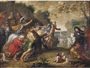 Christ On The Road To Calvary by Willem van, the Elder Herp