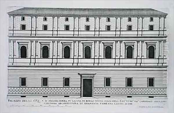 Palazzo of the Kings of England in the Borgo Nuovo Rome - view 1