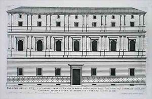 Palazzo of the Kings of England in the Borgo Nuovo Rome