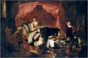 Isaac Blessing Jacob by Willem van, the Elder Herp