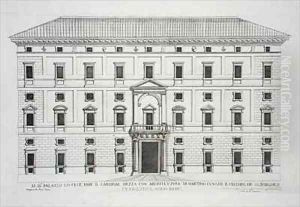 Palazzo Borghese Rome by Pietro or Falda, G.B. Ferrerio