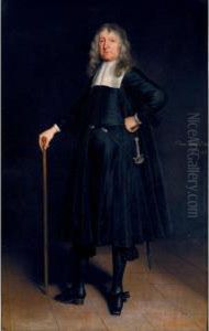 Portrait Of Sir Norton Knatchbull, 1st Bt. (1601-1684) by Samuel Van Hoogstraten
