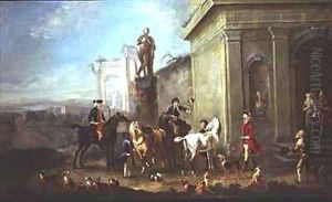 Ready for the Hunt by Carel van Falens or Valens