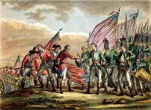 The Surrender of General John Burgoyne at the Battle of Saratoga - view 1